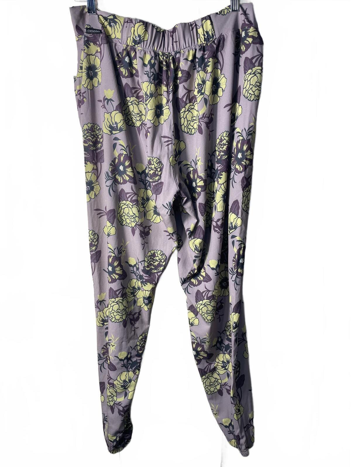 Oiselle Jogger Pants Womens Xl Size Benjamina Floral Flowy Sporty Athletic New — image 2 of 8